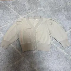 SNIDEL ダイヤ柄 ニットカーディガン ベージュ 秋服冬服