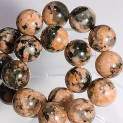 希少石 トルマリン共生の桜瑪瑙 チェリーブロッサムアゲート 10.5㎜ 17㎝