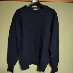 90s~ラルフローレン ウール クルーネック ニット 旧タグ