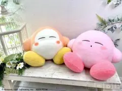 星のカービィ羊毛フェルト風すやすやBIGぬいぐるみ☆2種コンプリート