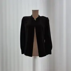 【美品】FOXEY NEW YORK 長袖ブラウス ブラック 42のサムネイル