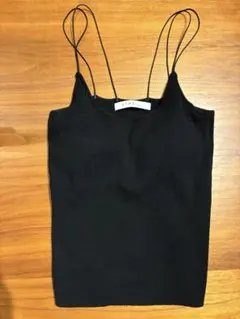 【ETRE TOKYO】　Wストラップカップインニットキャミ　ブラック　Fのサムネイル