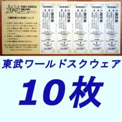 東武ワールドスクエア（お買物券付き）入園優待券10枚のサムネイル