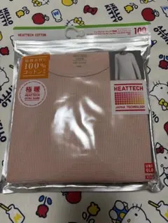 新品未使用UNIQLO ヒートテック極暖長袖Tシャツ キッズ100 ピンク1枚