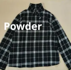 powder パウダー 下迫秀樹 チャイナボタン チェックシャツ ピンク