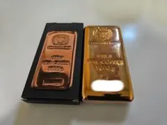 ポーランド ゲルマニア 純銅 赤金 1キロ キャスト バー 銅 インゴット