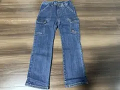 【DOUBLE.B】ダークブルー カーゴパンツ 110cm