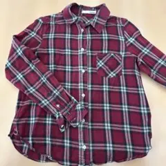 お値下げ中です！Saloon チェック柄 ネルシャツ　長袖シャツ Mサイズのサムネイル