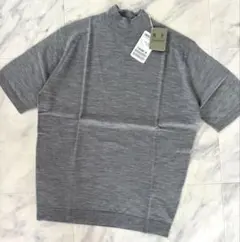 未使用】JOHN SMEDLEY モックネック半袖コットンニット - メルカリ