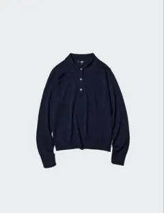 メリノポロセーター　XL ネイビー　ユニクロ