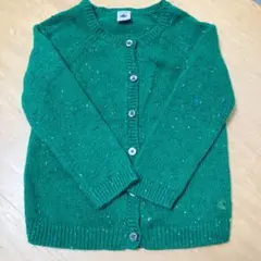 プチバトー✨　カーディガン　4ans104cm ニット　ウール　グリーン