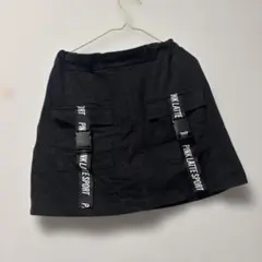 PINKLATE SPORT 黒短パンミニスカート150
