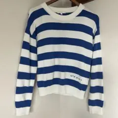 美品【To b. by agnès b.】ボーダーニット コットン100% F