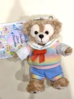 ハートフェルトレターズオブフレンドシップ　ダッフィー　ぬいぐるみバッジ