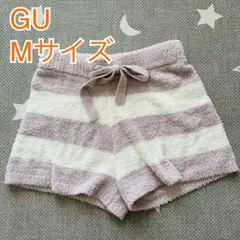 GU ジーユー　ルームウェア　ショートパンツ　Mサイズ　ピンク×ホワイトボーダー