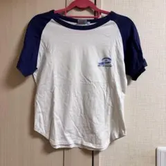 PIKO ラグランTシャツ ホワイト×ネイビー　平成　平成女児のサムネイル
