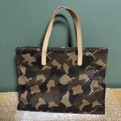 備品！ JUNKO SHIMADA カモフラ柄 トートバッグのサムネイル