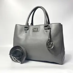 良品 マイケルコース ハンドバッグ 2way ショルダー グレー