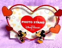 東京ディズニーリゾート ハート型ミッキー＆ミニーのフォトスタンド