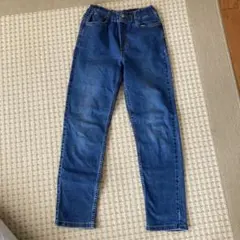 GU ジーユー　パンツ　デニム　150美品　ダメージ加工