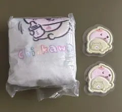 ちいかわbaby おしりもっちりフレークシール　巾着　ポーチ　くりまんじゅう