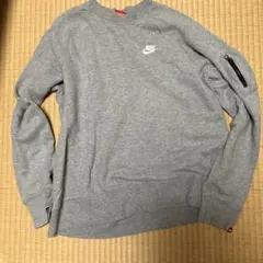 NIKE スウェット グレー 袖ポケット付