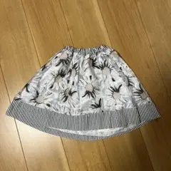 anyfam 花柄ストライプスカート