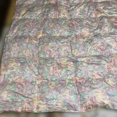 ホワイトグース 95%使用 羽毛布団 シングル 150×200cm 花柄 新品