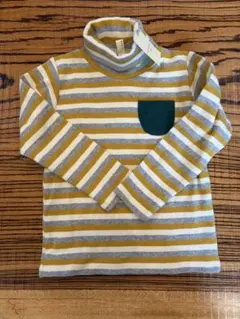 Samansa Mos2 Lagom ボーダー タートルネック 100cm