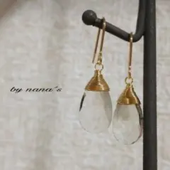 ラスト一点◆大粒天然石クリスタルクォーツ◆プチプラ 大人可愛い 高見え ♡