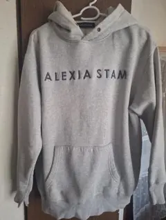 ALEXIA STAM グレー【裏起毛】フード付きパーカーのサムネイル