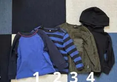 キッズ服 男の子 110サイズ 長袖4枚セット まとめ売り 単品可