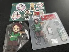 PIZZA-LAコラボ鬼滅の刃／炭治郎　アクリルスタンドとキーホルダー