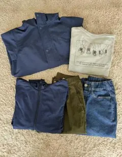 男の子140cm　まとめ売り♥UNIQLO、GU ブルゾン、トップス、パンツ