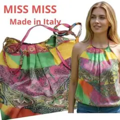 【新品タグ付】miss missイタリア製 ペイズリー柄キャミソールブラウス Sのサムネイル