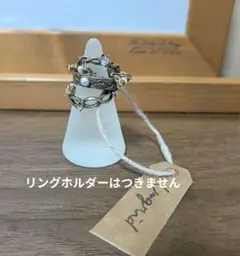 未使用　アングリッド　ヴィンテージ風　真鍮　リング　3連　指輪　アンティーク風のサムネイル