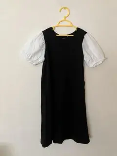 パフスリーブ　半袖ワンピース　140のサムネイル