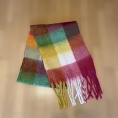 マフラー マルチカラー　美品