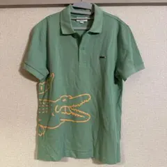 Y8454【ラコステ】ワニロゴ刺繍Tシャツ 半袖 爽やか カジュアル 緑 M 