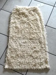 fifth アイボリー フェザーヤーンロングスカート