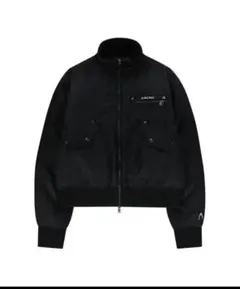 AAKAM High-Neck Bomber Jacket (Black)