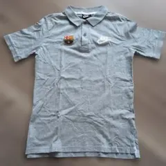 【美品】Nike FCバルセロナ ポロシャツ グレー　170サイズ