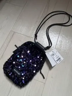 新品タグ付　ベイフロー　スパンコール　スマホ　お財布　多機能　ショルダー　バッグ