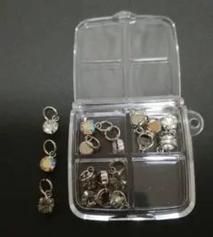 『新品・未使用』6×6mm ジルコニアダイヤチャーム 3色16個セット