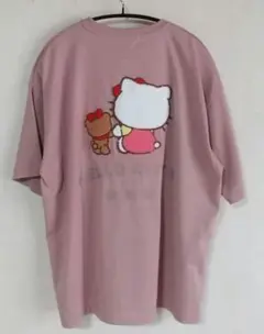 ハローキティ サンリオ サガラ刺繍 半袖 Tシャツ Lサイズ