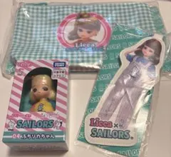 プチりかちゃん　セーラーズくじ　ポーチ&キーチェーンセット