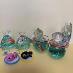 A*c様 金魚鉢 ぷかぷか キーホルダー 金魚すくい　ラムネ　ヨーヨー　夏祭りのサムネイル