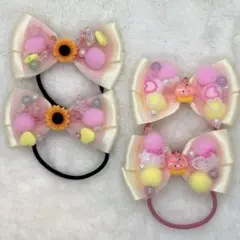 キッズ　ヘアゴム　ハンドメイド　まとめ売り＊No.4