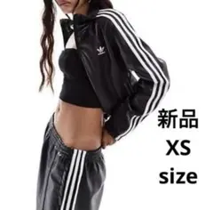 新品adidas ファイヤーバード プレザー トラックトップXS フェイクレザー
