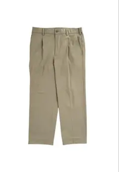 uniqlo ウエストゴム紐 タックワイド イージーパンツ ベージュ スラックス